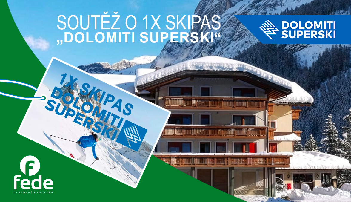 Soutěž o skipas Dolomiti Superski – hotel Dolomites Inn